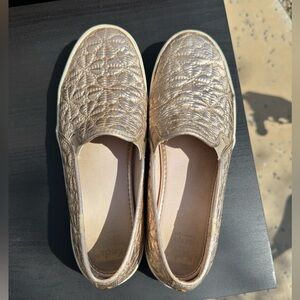 Kate spade rose gold keds